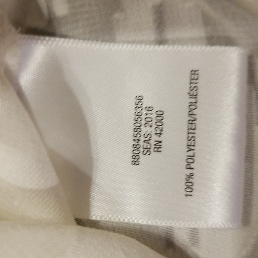🌺Jaclyn Smith Sheer Off White Blouse - Picture 7 of 8